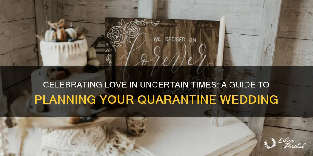 how to plan a quarantine wedding