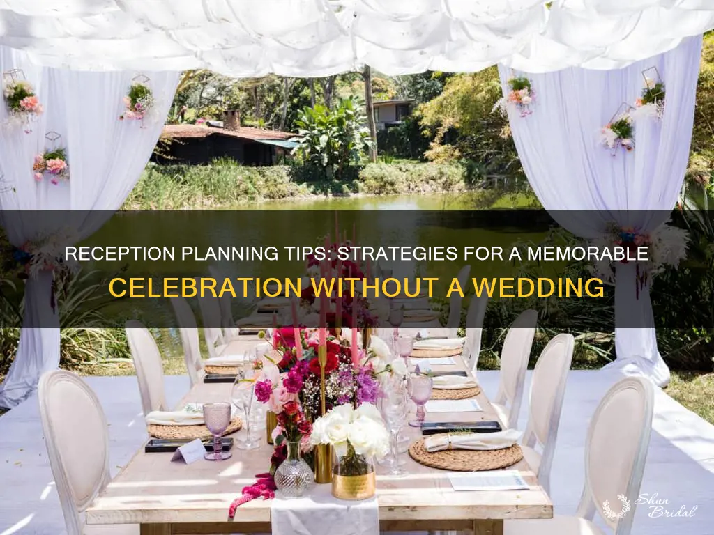 how to plan a reception without a wedding