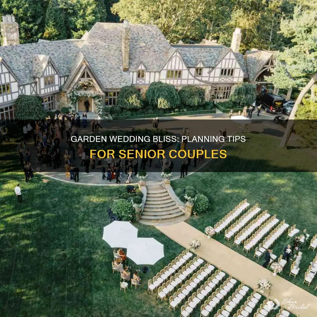 how to plan a senior wedding in a garden