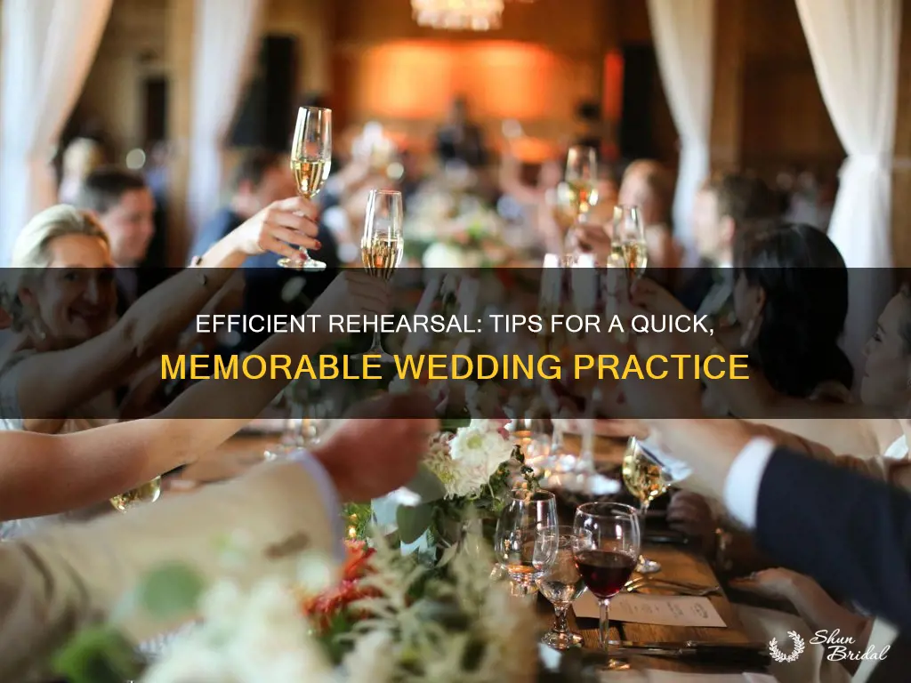 how to plan a short wedding rehearsal