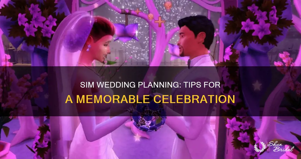 how to plan a sim wedding