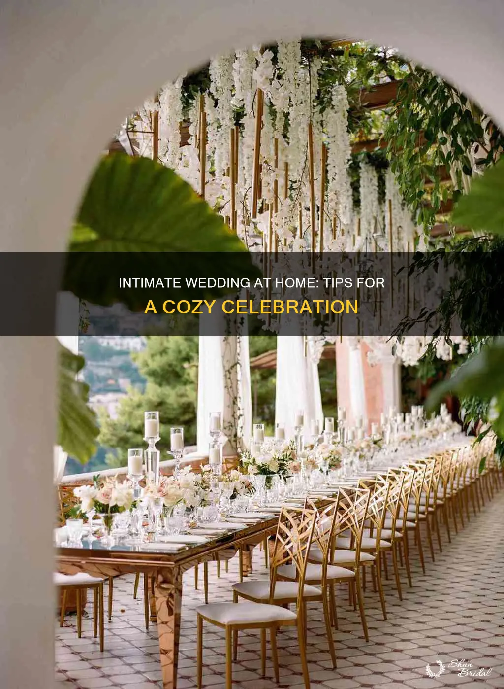 how to plan a small intimate wedding at home