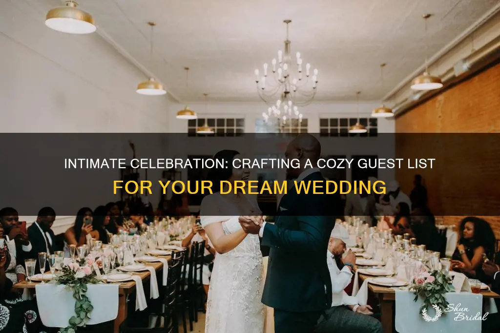 how to plan a small wedding guest list