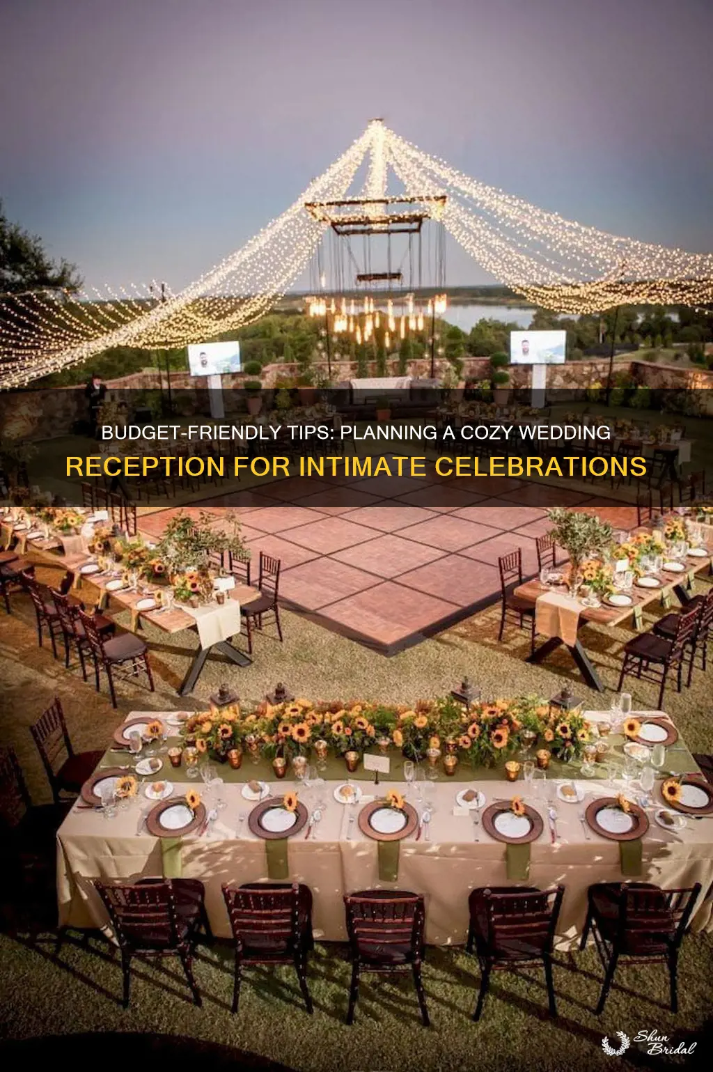 how to plan a small wedding reception on a budget