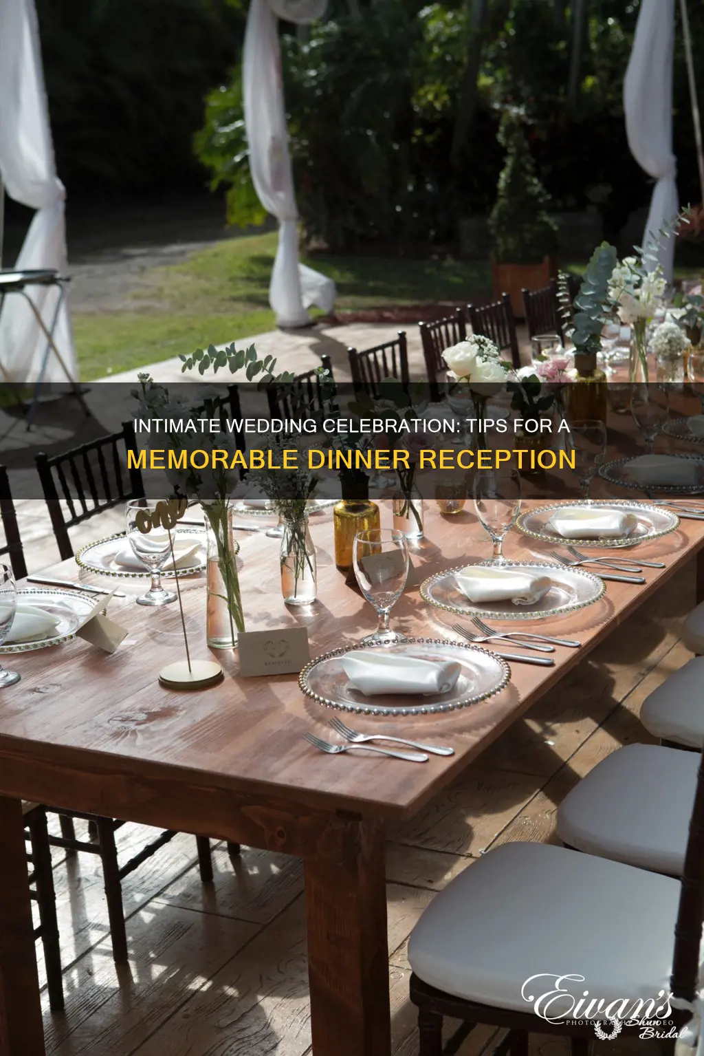 how to plan a smll wedding party dinner reception