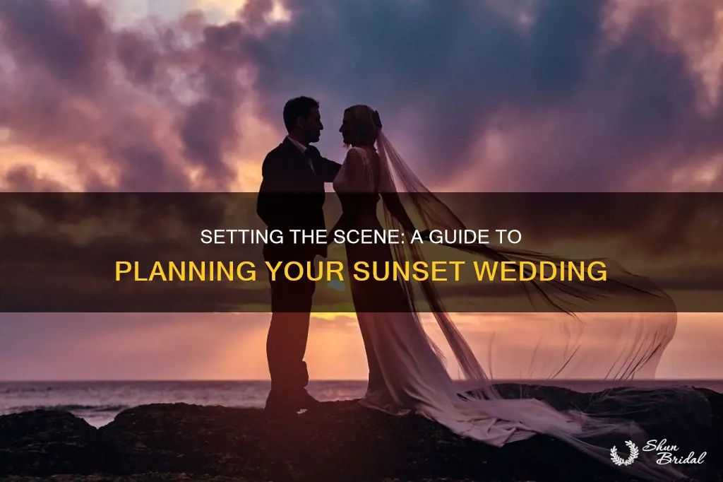 how to plan a sunset wedding ceremony