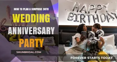 Planning the Perfect Surprise 30th Wedding Anniversary Celebration