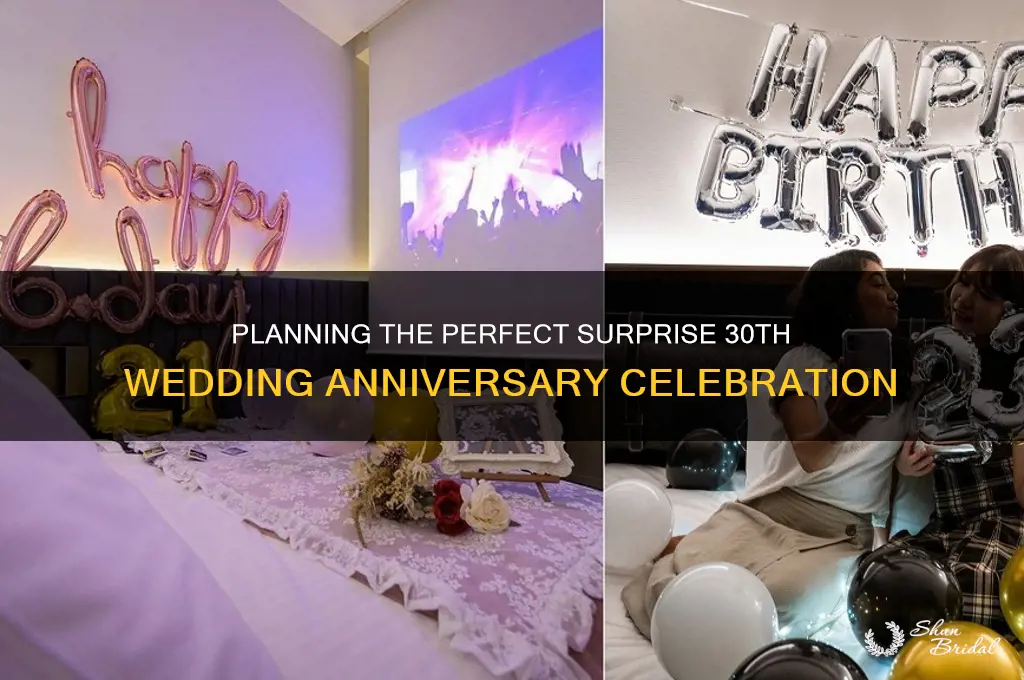 how to plan a surprise 30th wedding anniversary party