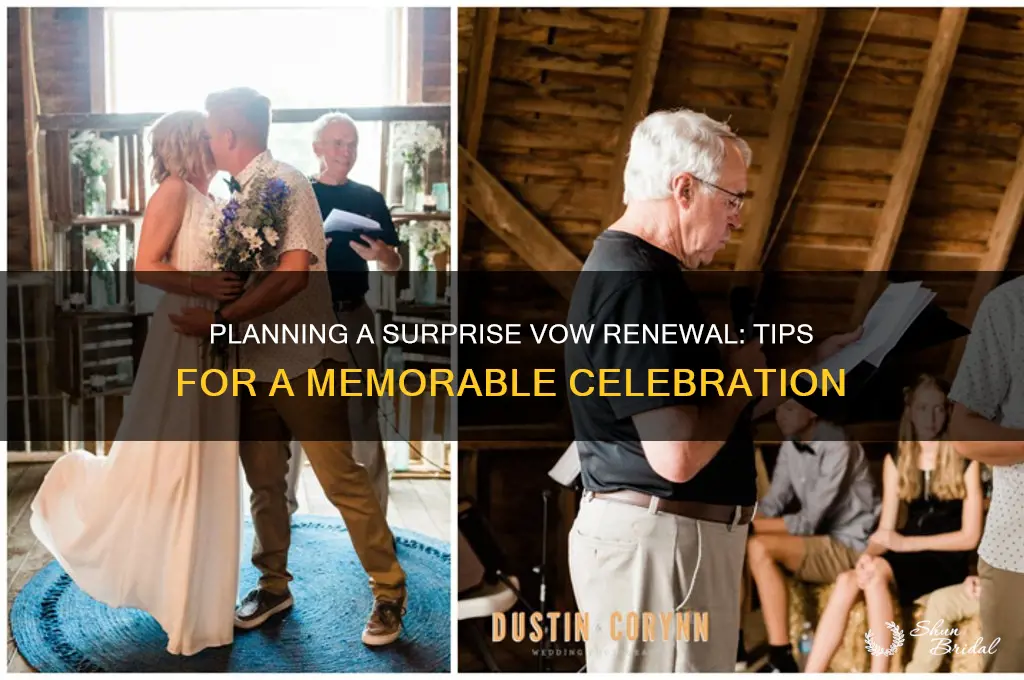 how to plan a surprise vow renewal ceremony