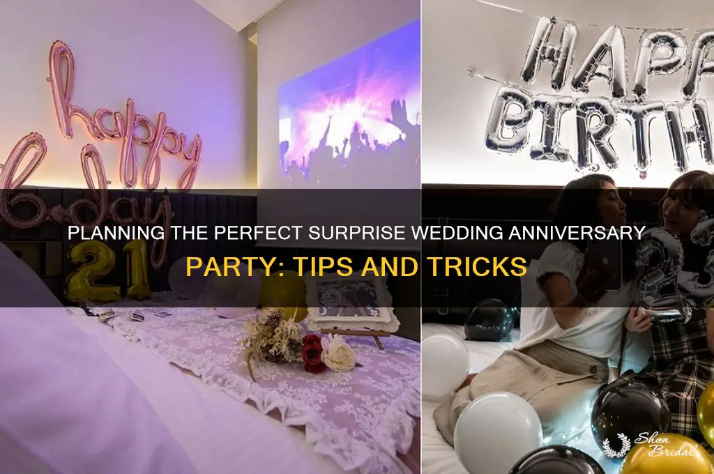 how to plan a surprise wedding anniversary party