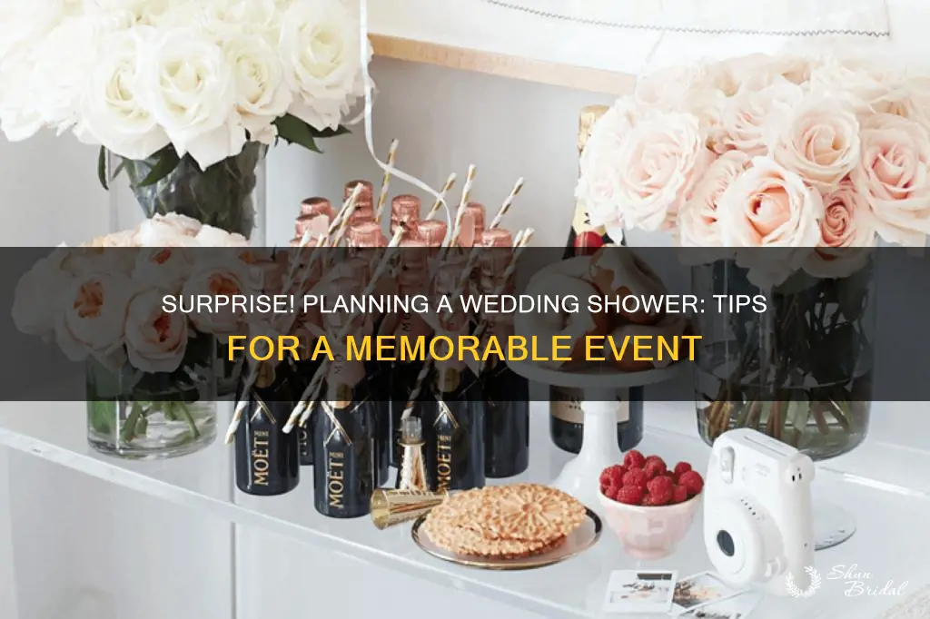 how to plan a surprise wedding shower