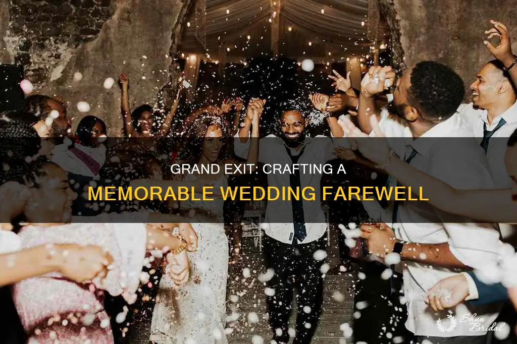 how to plan a surprising grand exit wedding