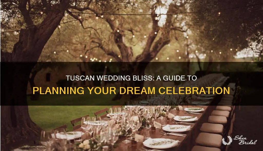 how to plan a tuscan wedding