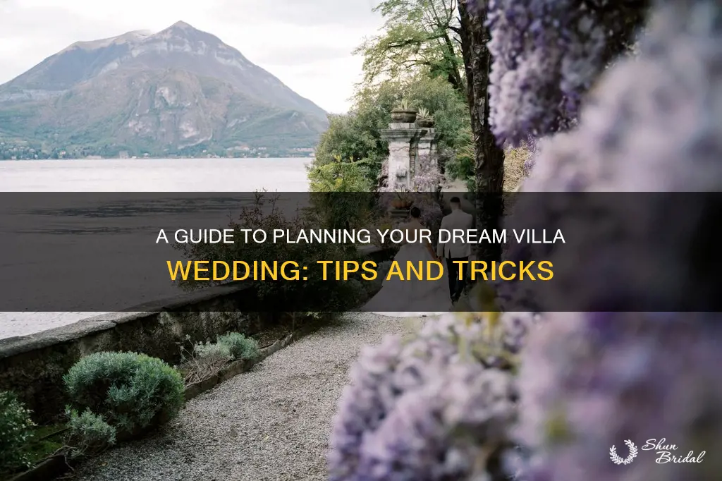 how to plan a villa wedding