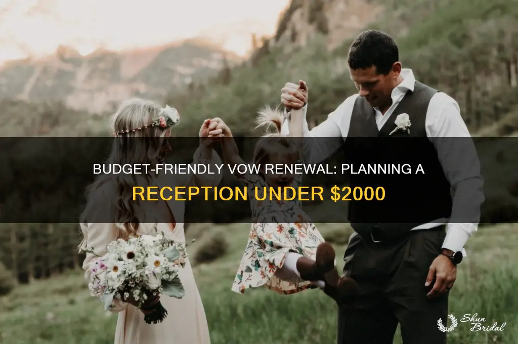 how to plan a vow renewal reception for under 2000