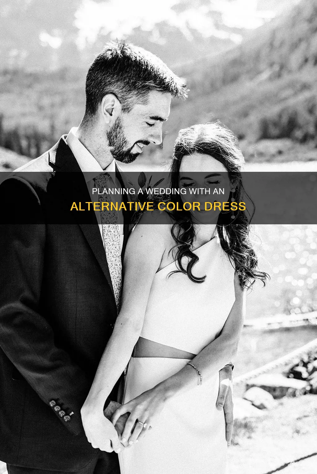 how to plan a wedding around an alternative color dress