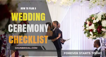 Essential Wedding Ceremony Planning Checklist: Steps for a Perfect Celebration