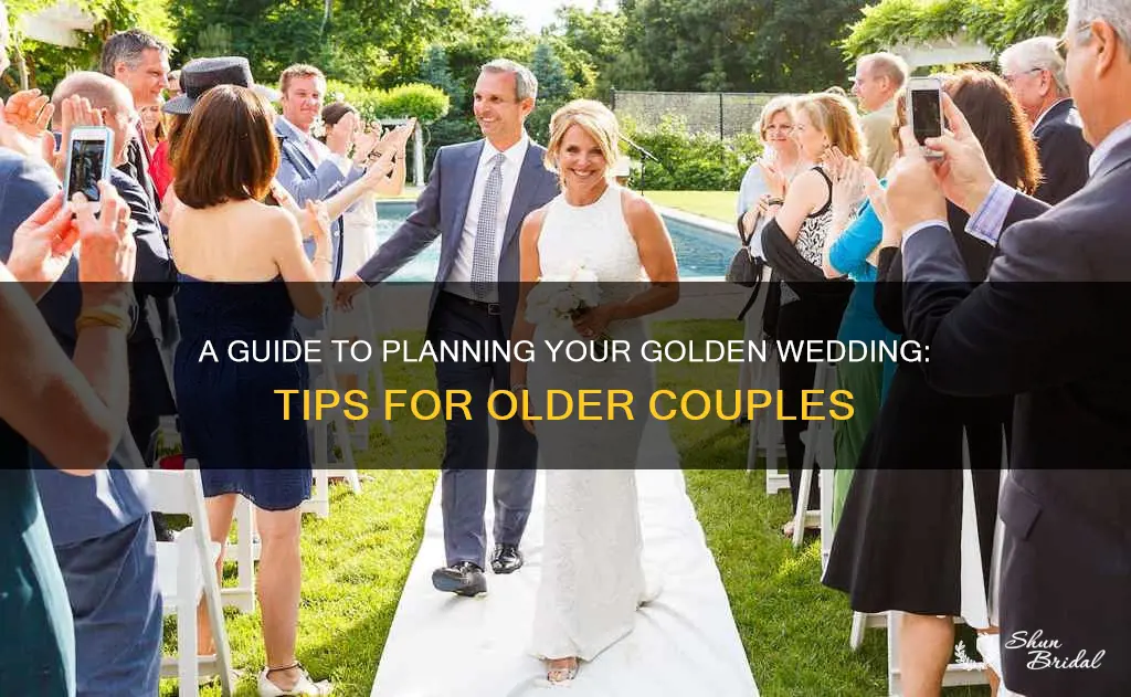 how to plan a wedding for an older couple