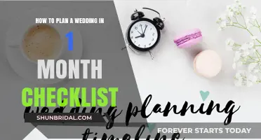 Quickly Tie the Knot: Your 1-Month Wedding Planning Guide