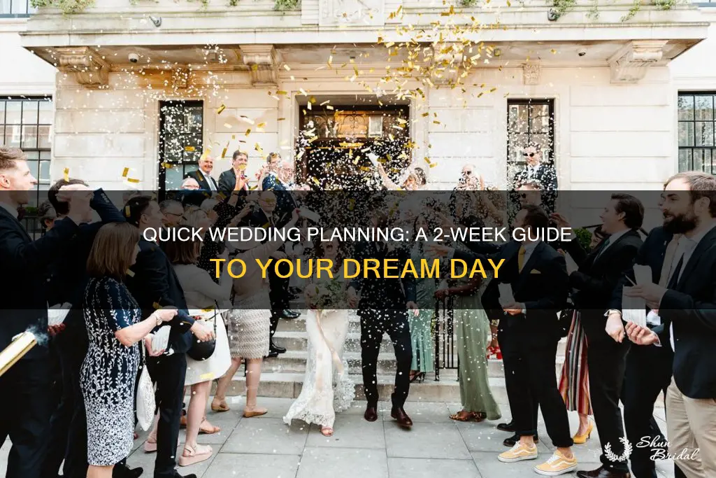 how to plan a wedding in 2 weeks