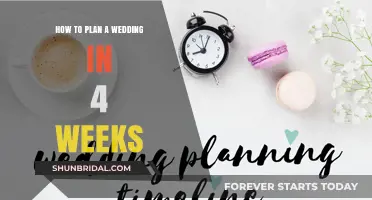 4-Week Wedding Plan: Tips for a Stress-Free Celebration