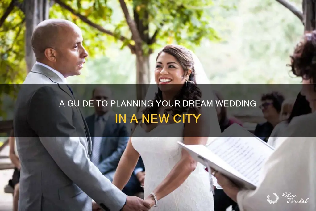 how to plan a wedding in a different city