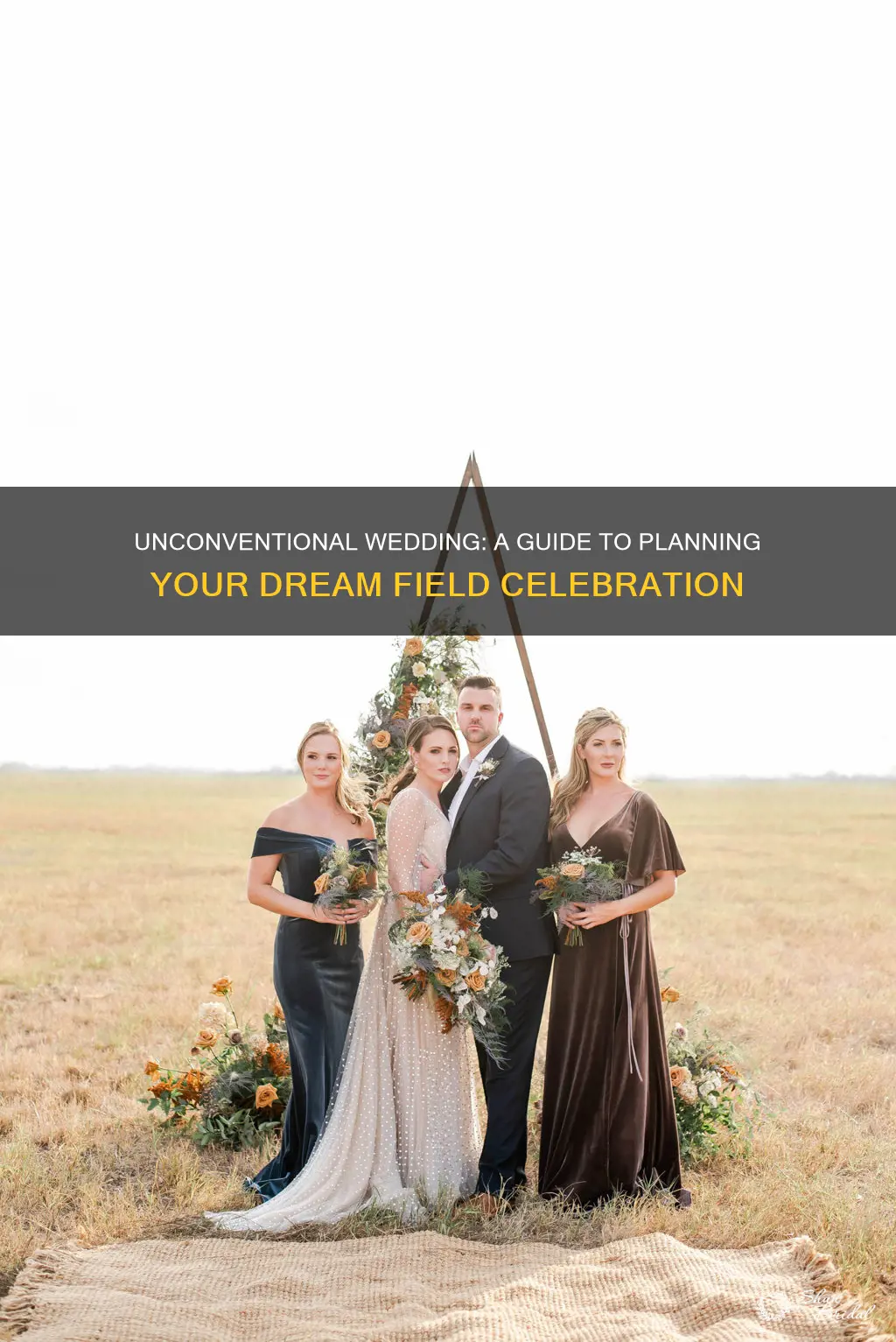 how to plan a wedding in a field