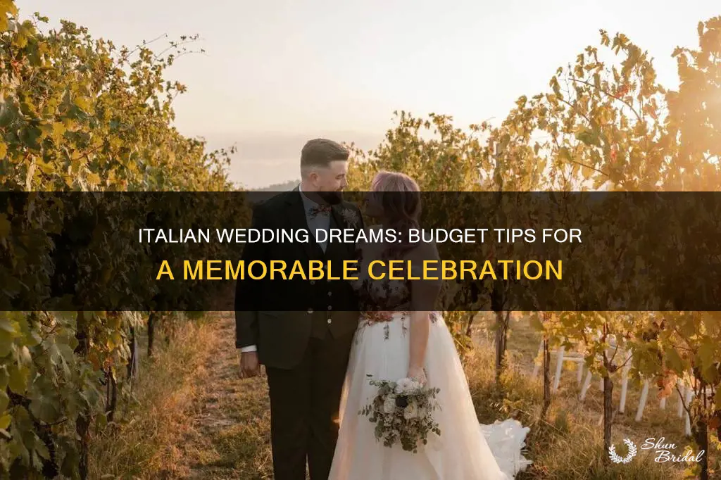 how to plan a wedding in italy on a budget