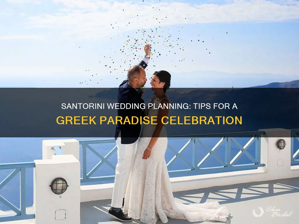 how to plan a wedding in santorini