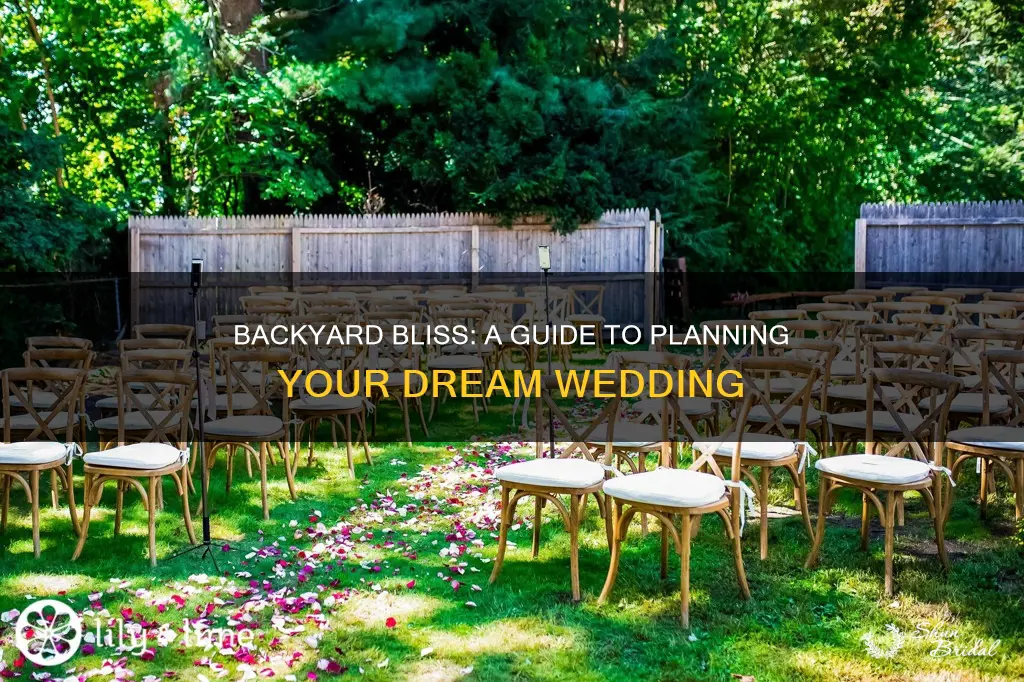 how to plan a wedding in your backyard