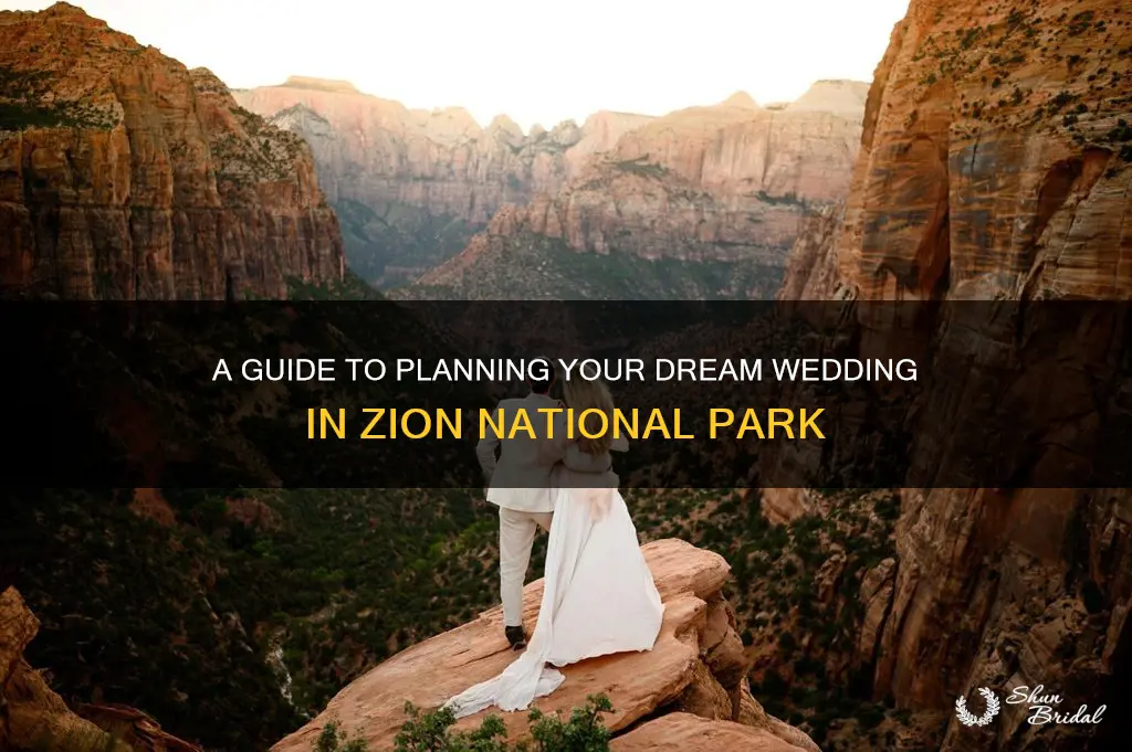 how to plan a wedding in zion national park