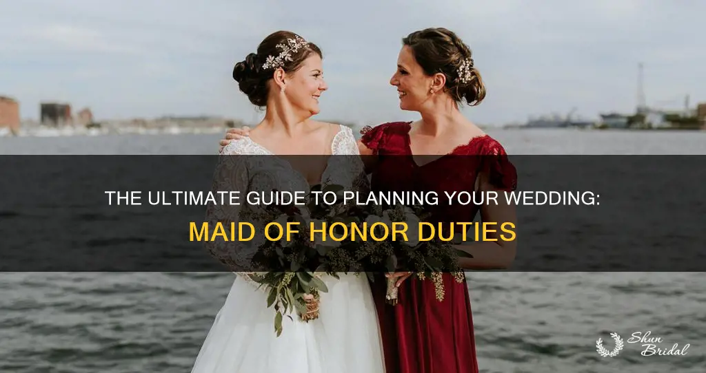 how to plan a wedding maid of honor