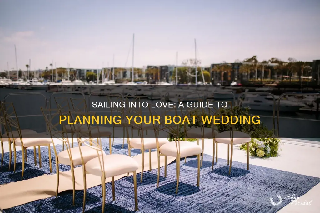 how to plan a wedding on a boat