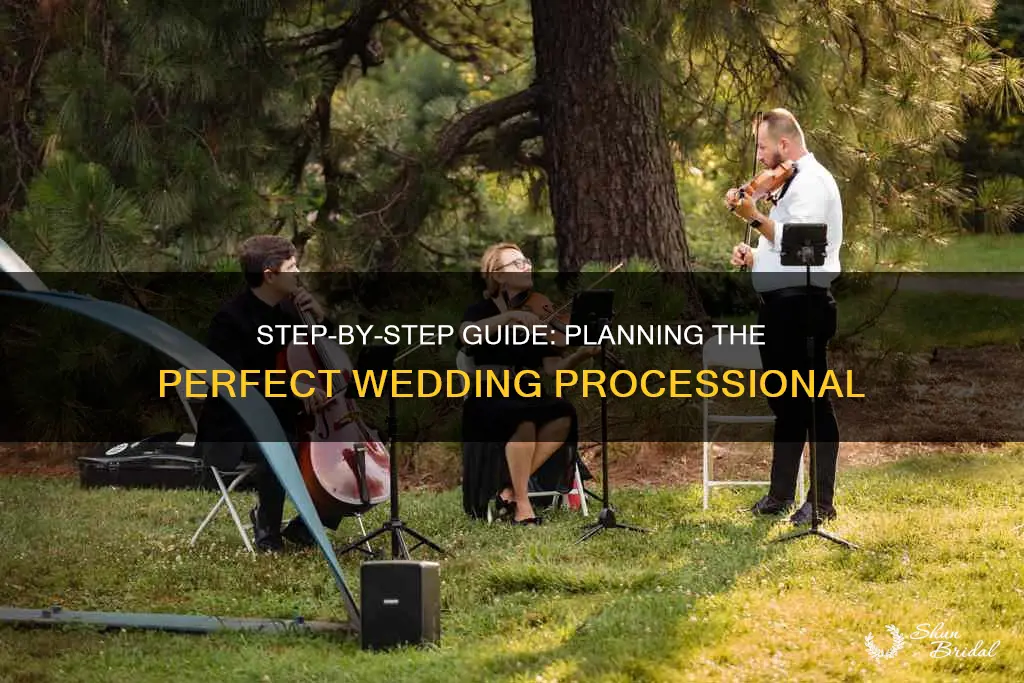 how to plan a wedding processional