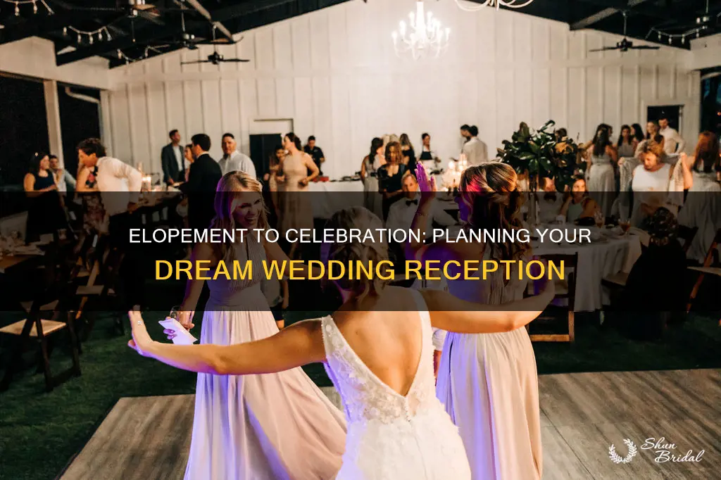 how to plan a wedding reception after eloping