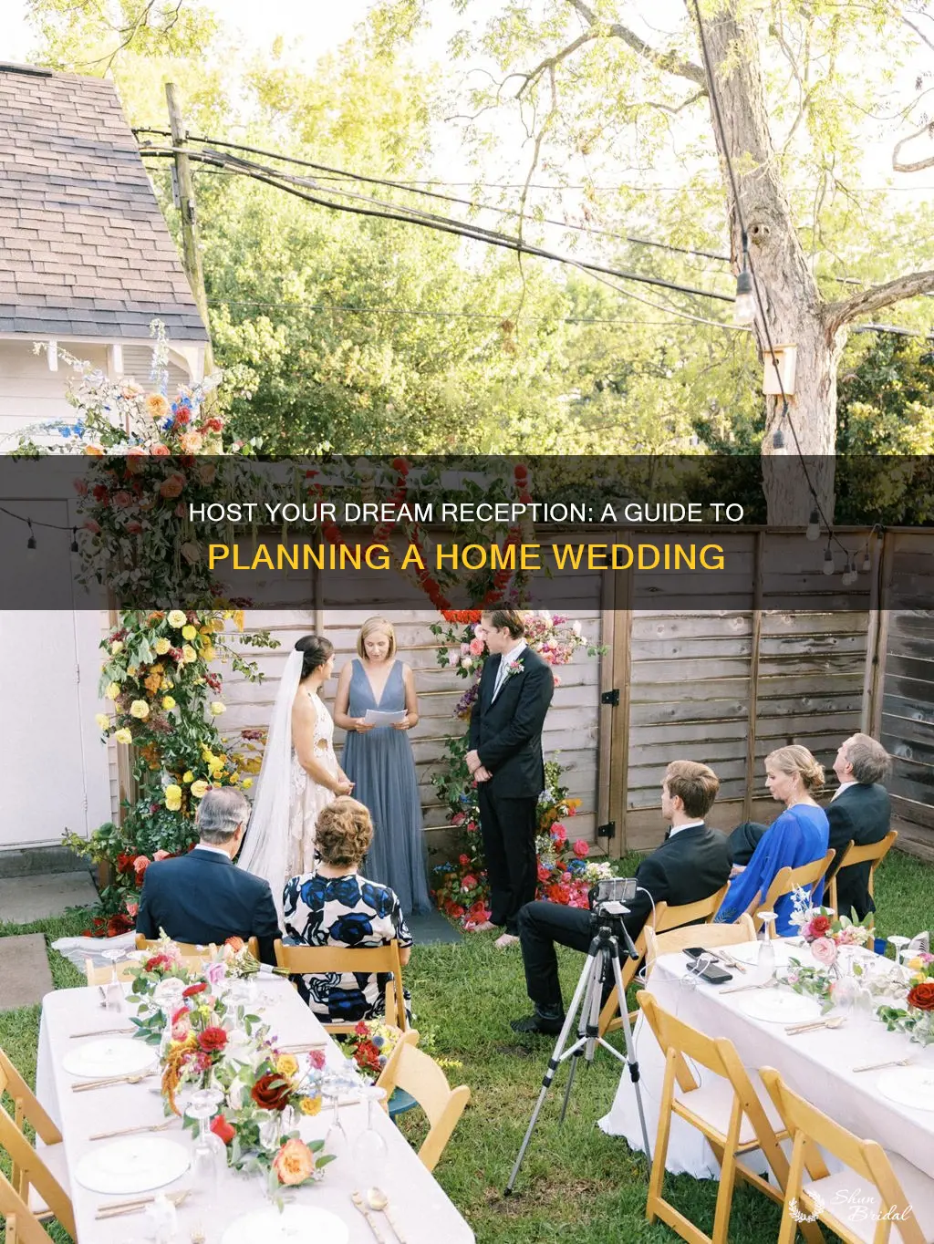 how to plan a wedding reception at home