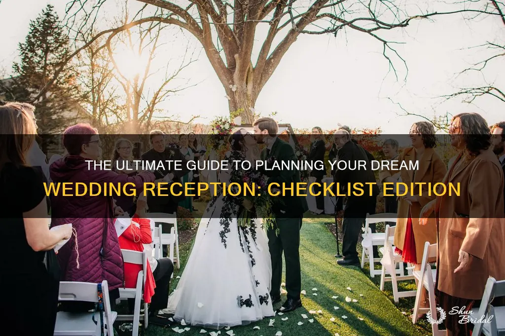 how to plan a wedding reception checklist