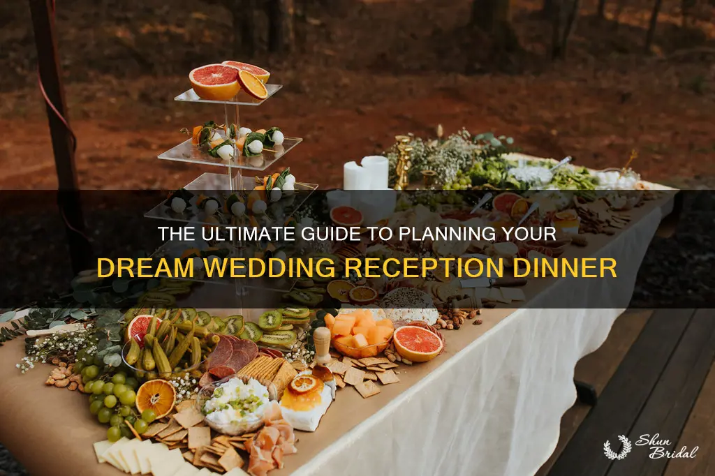 how to plan a wedding reception dinner