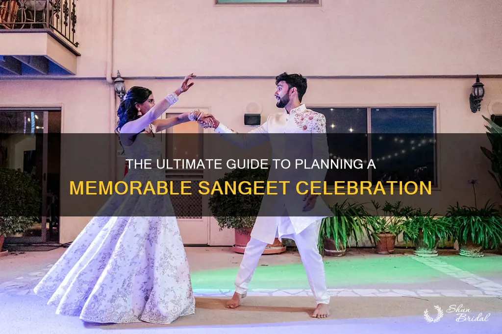 how to plan a wedding sangeet