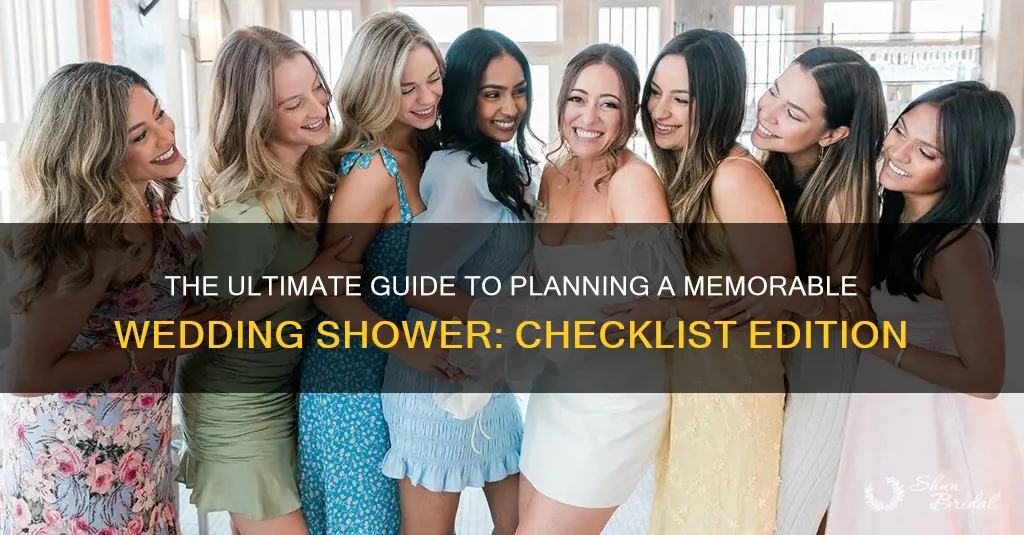 how to plan a wedding shower checklist