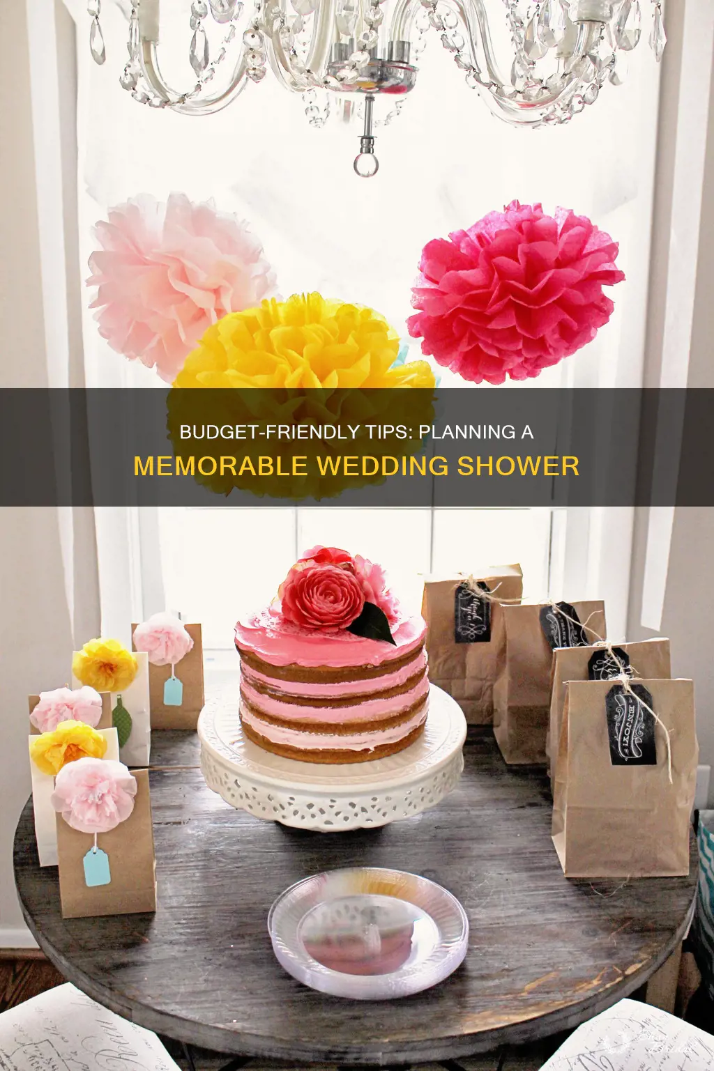 how to plan a wedding shower on a budget