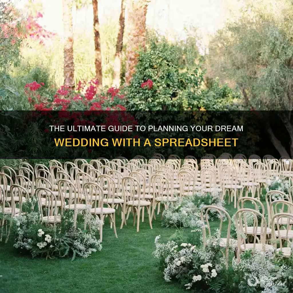 how to plan a wedding spreadsheet