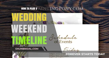 A Weekend of Love: Crafting the Perfect Wedding Timeline