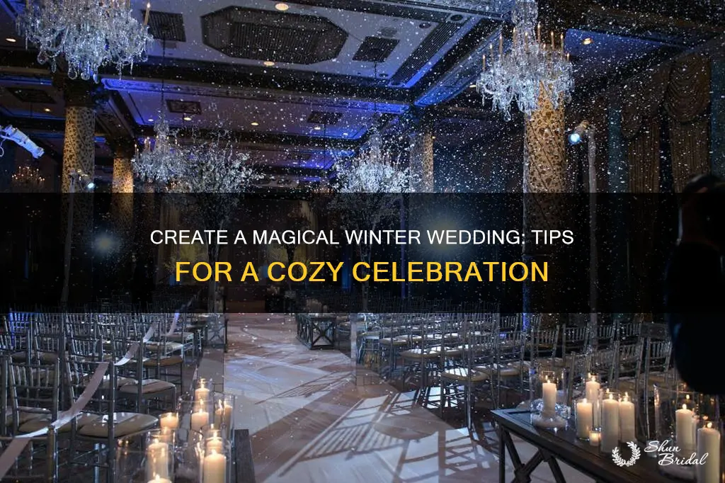 how to plan a winter wonderland wedding