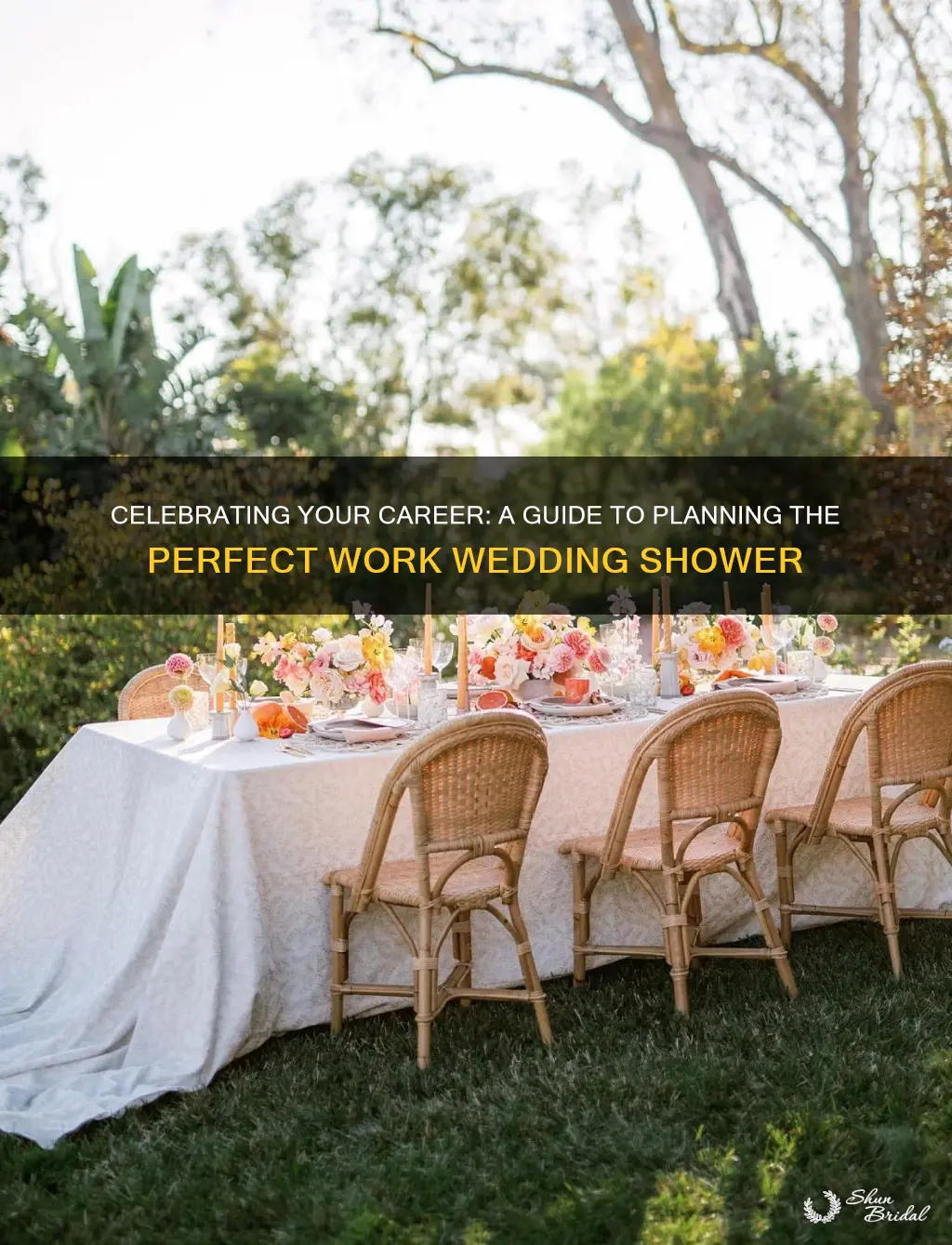 how to plan a work wedding shower