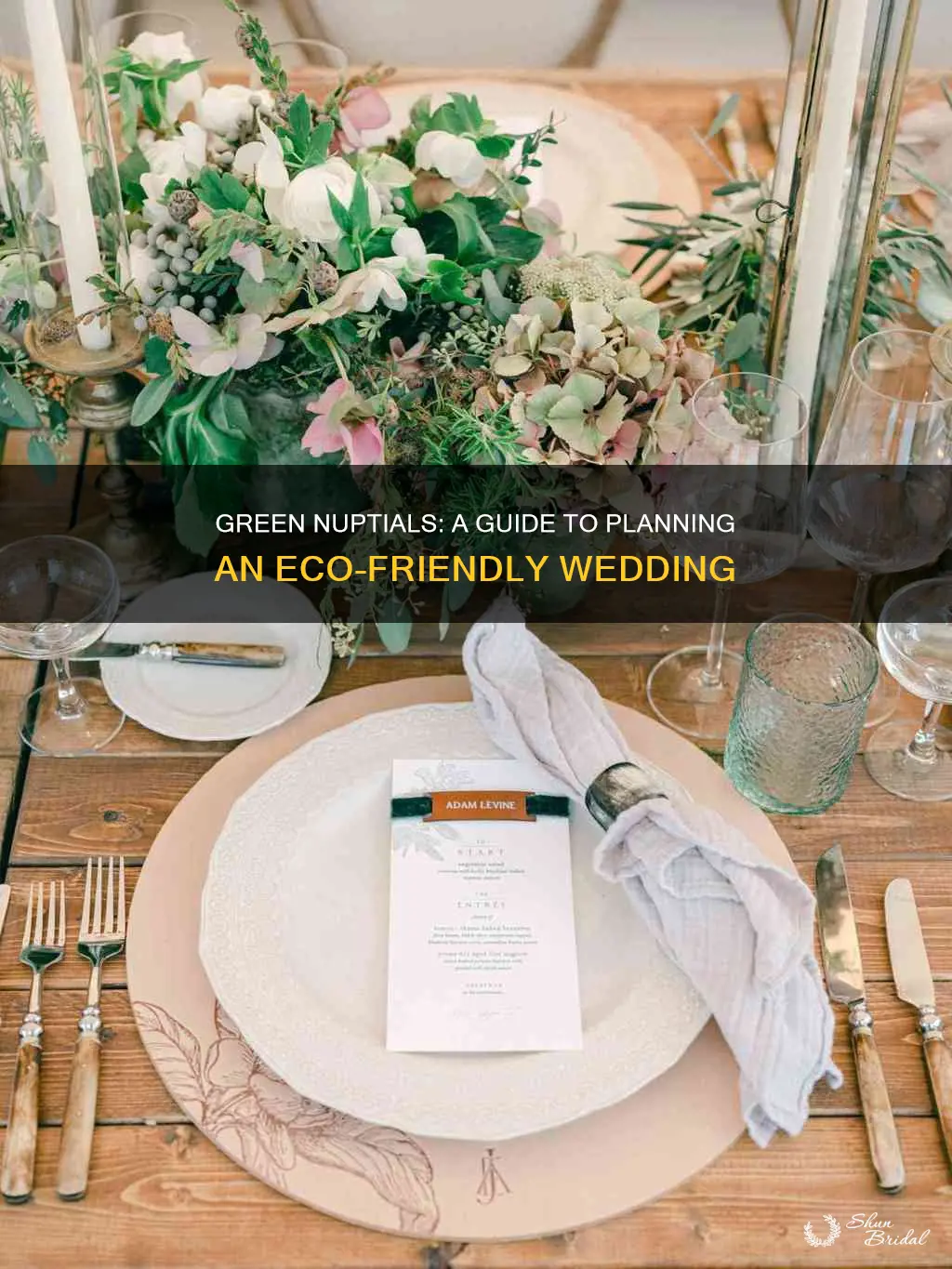 how to plan an eco friendly wedding