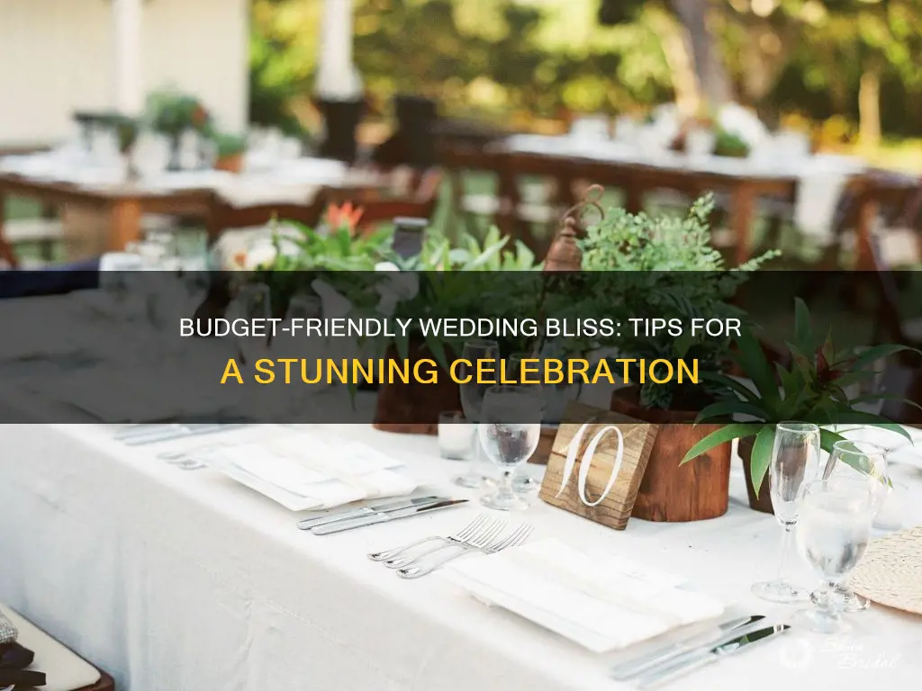 how to plan an inexpensive beautiful wedding