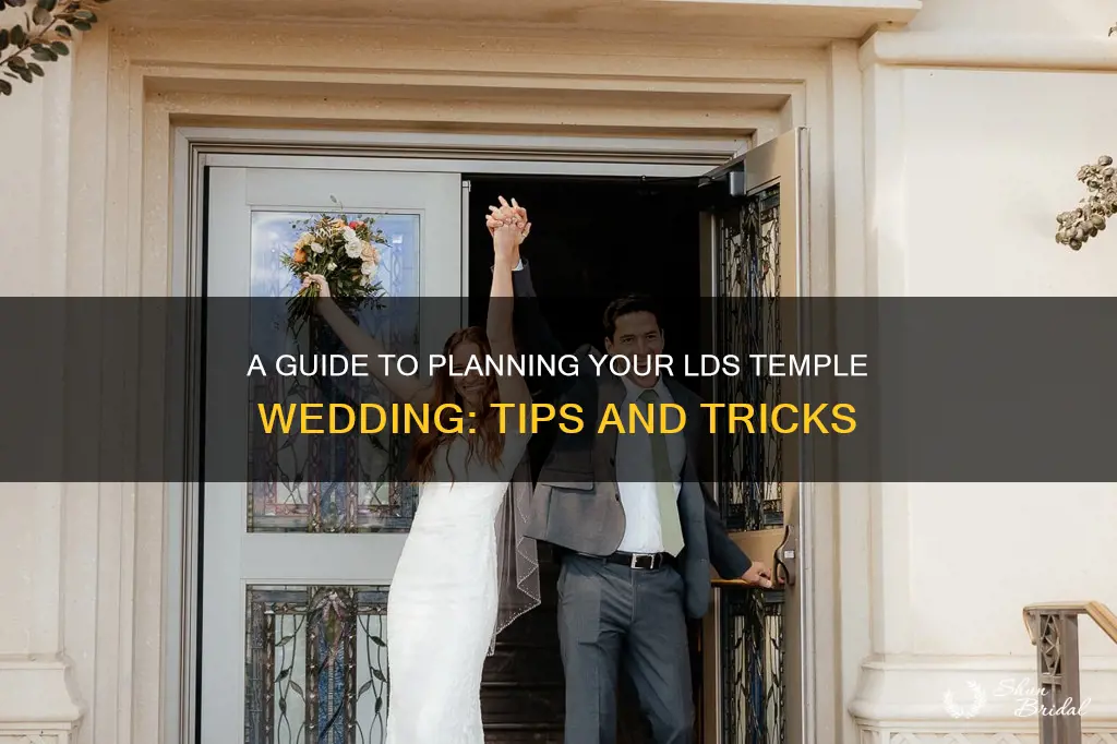 how to plan an lds temple wedding