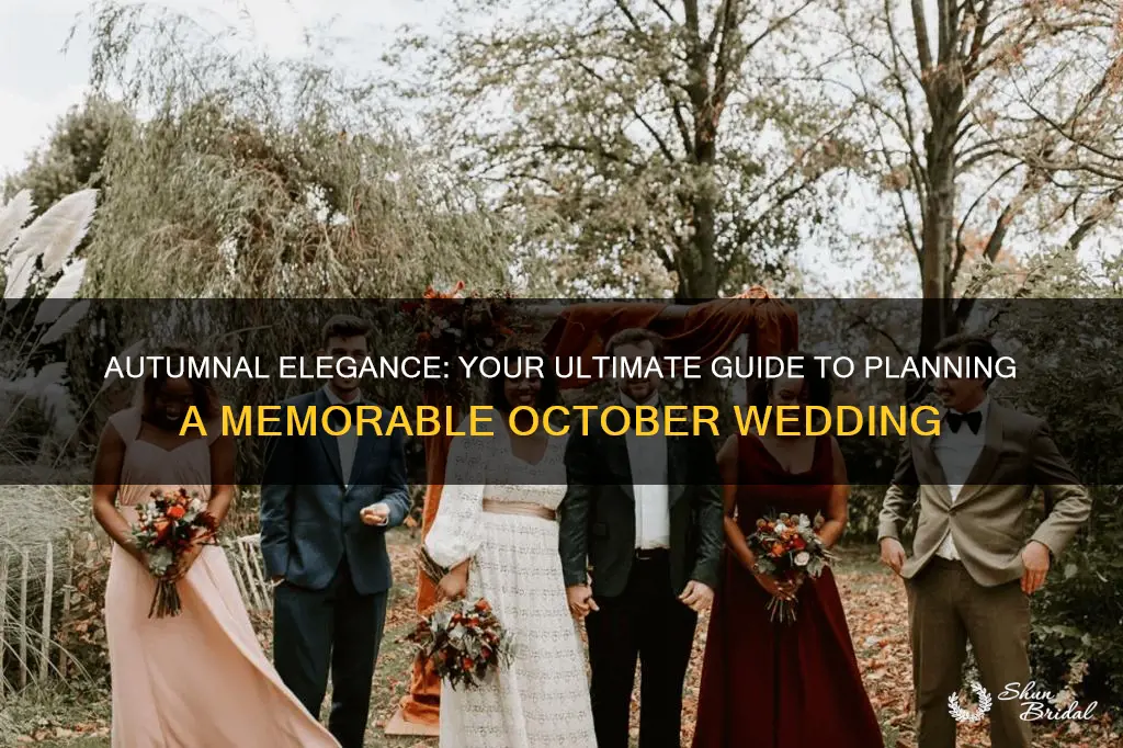 how to plan an october wedding