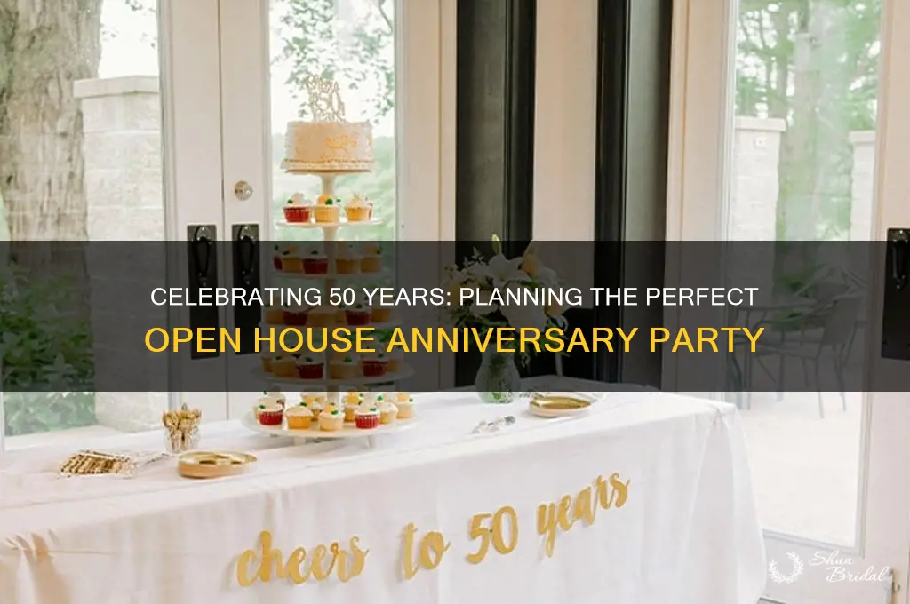 how to plan an open house for 50th wedding anniversary